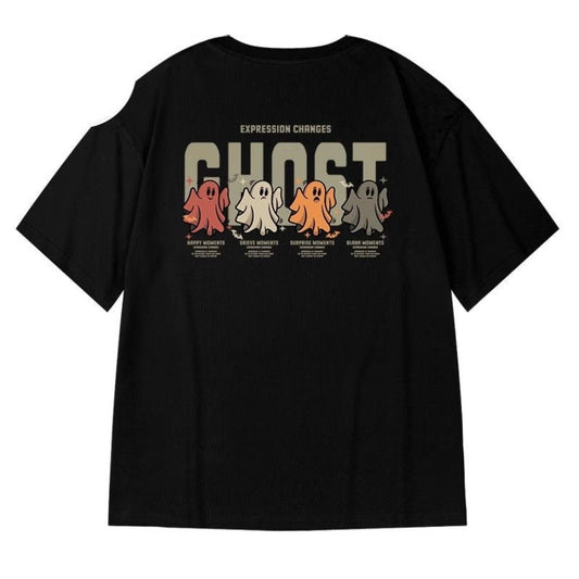 $𝐑𝐄𝐁𝐈𝐑𝐓𝐇$〖2024春夏款〗Oversize男款歐美潮牌ghost寬鬆短Ｔ  6030 (M~6XL)